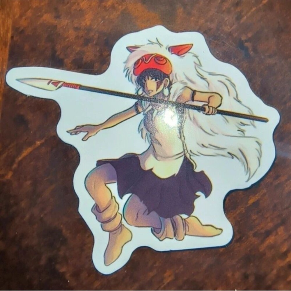 Studio ghibli princess mononoke anime Disney sticker